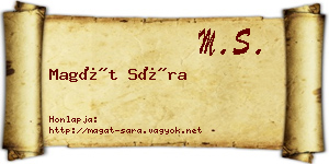 Magát Sára névjegykártya