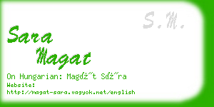 sara magat business card